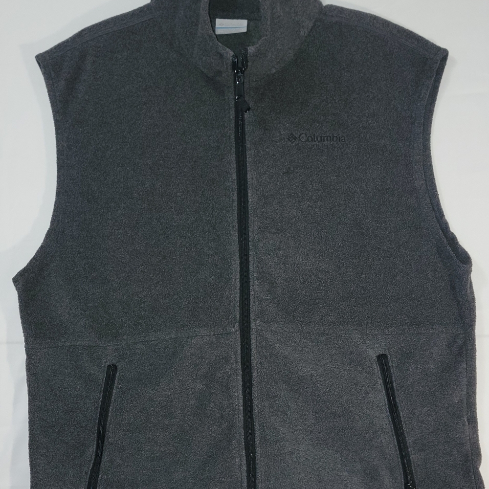Columbia Men's Charcoal Fleece Vest